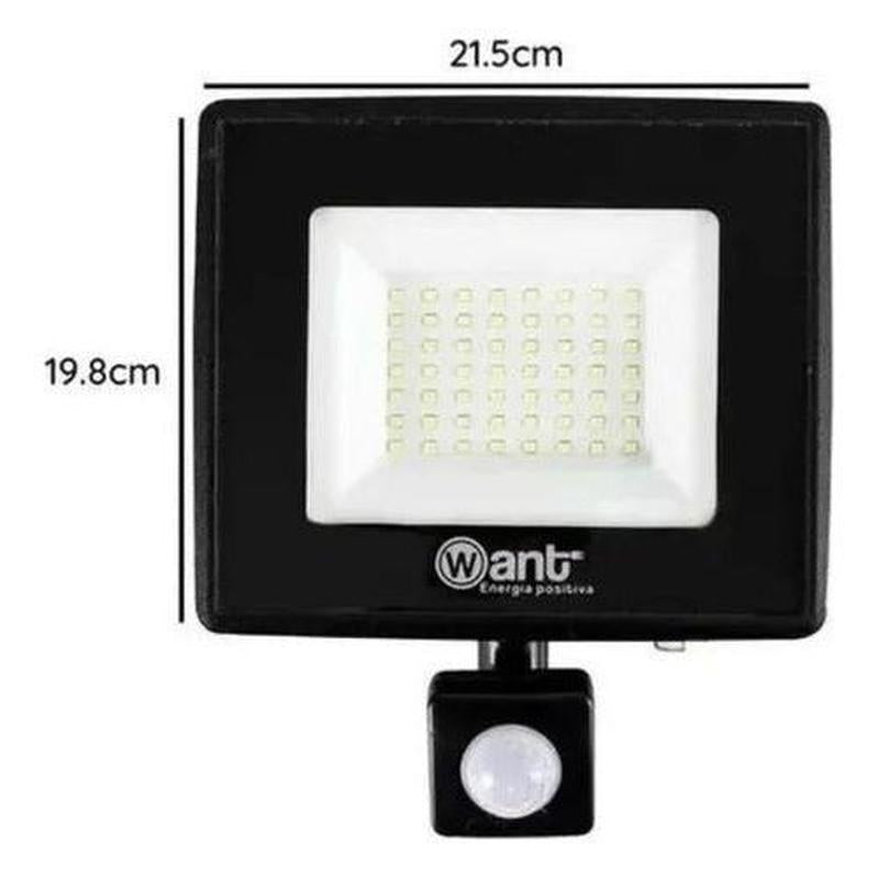 Foco Proyector De Area Led Con Sensor 50w Sec Exterior - Mi tienda