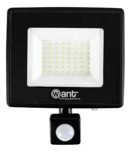 Foco Proyector De Area Led Con Sensor 50w Sec Exterior - Mi tienda