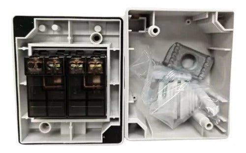 Interruptor Doble 9/12a S/p Hydrobox Exterior Ip55 250v Sec - Mi tienda