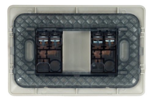Interruptor Doble Champagne 220v Sec Encendido Apagado Deco - Mi tienda