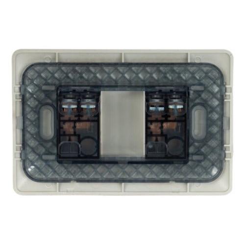 Interruptor Doble Champagne 220v Sec Encendido Apagado Deco - Mi tienda