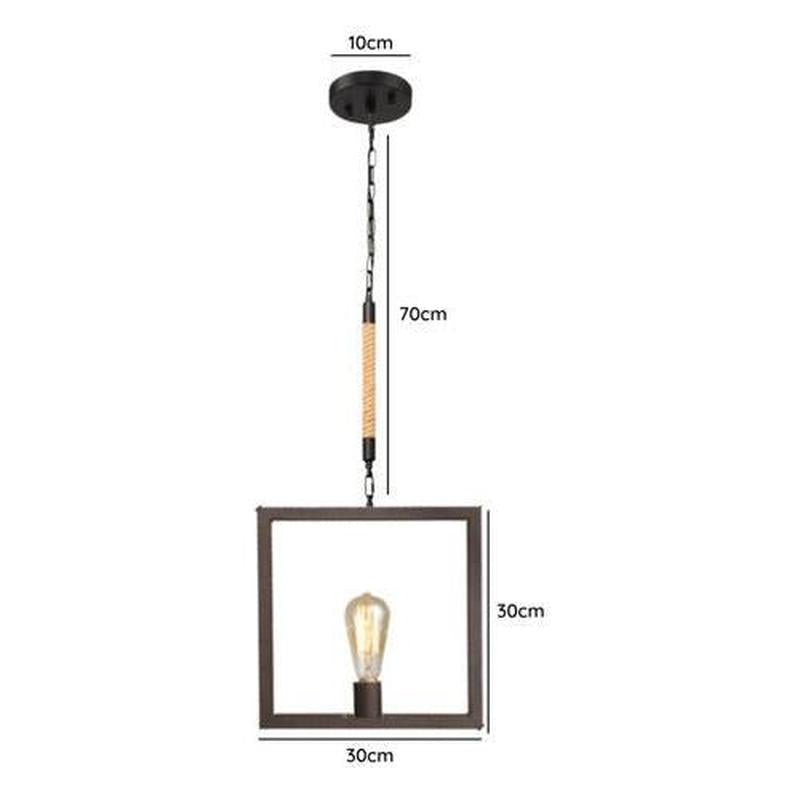 Lampara Techo Negra Porta Ampolleta E27 Kraz II - Mi tienda