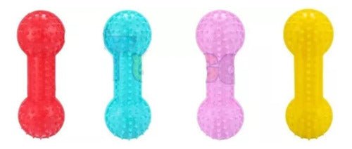 Mancuernas  Juguete Mascota Hueso Goma Con Sonido Para Perro - Mi tienda