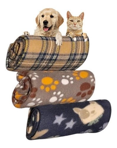 Manta Cálida 70x100 Diseños Varios – Cobija Invierno Mascota - Mi tienda