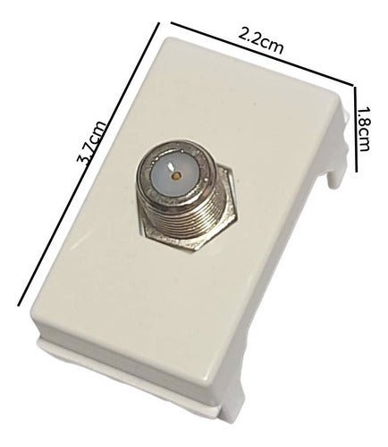 Modulo Toma Coaxial Rg6 Tv - Mi tienda