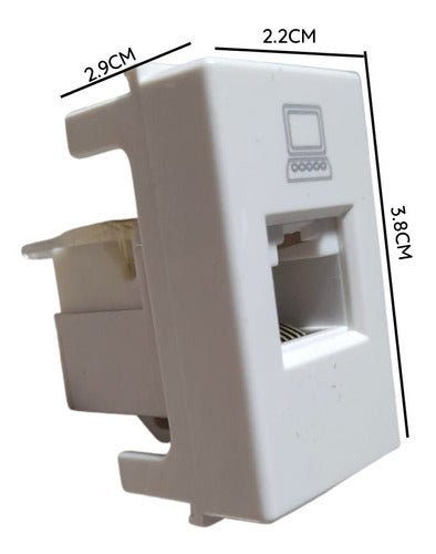 Modulo Toma Red Ethernet Red Internet Rj45/6e