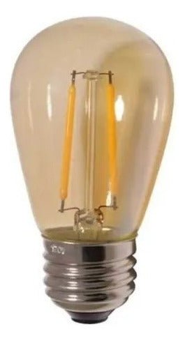 Pack X 15 Ampolleta Led Vintage Edison S14 Rosca Normal E27
