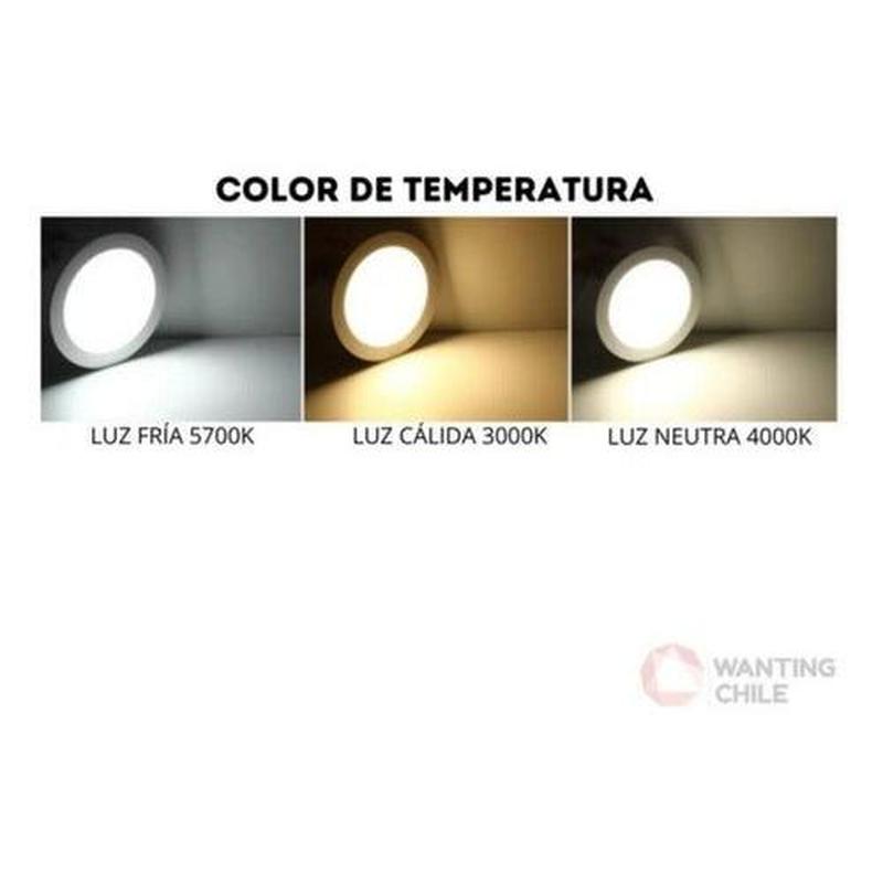 Panel Plafon Led Slim Plafon Embutido Redondo 20w - Mi tienda