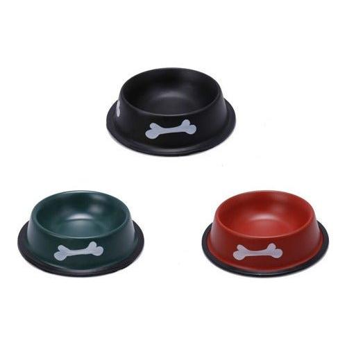 Plato Comedero Aluminio Colores Para Mascotas Pequeñas - Mi tienda