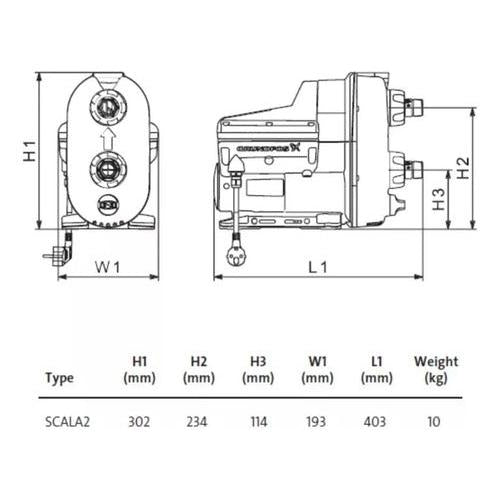 Presurizador Bomba Scala 2 3-45a Grundfos Electrica 80l/min - Mi tienda
