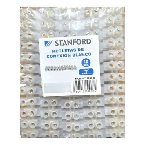 Regletas De Conexión Plástica 12 Polos 4mm - Mi tienda