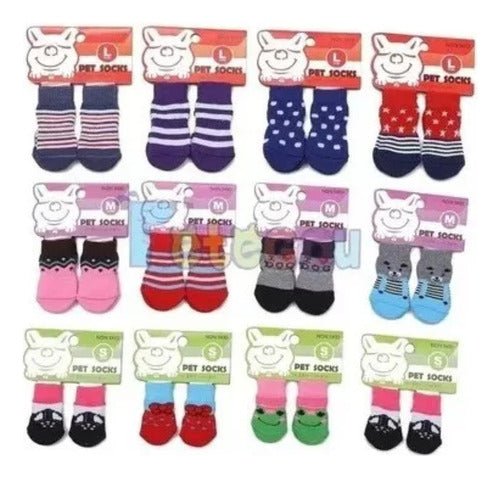 Super Pack X6 Calzado Calcetines Fashion Mascota Perro Gato