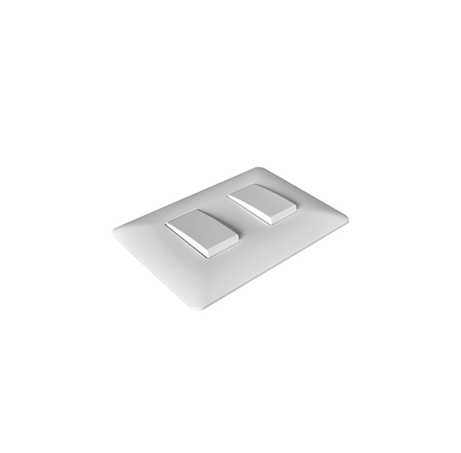 Interruptor Doble 220v Encendido Apagado Certificado Stanford Sec Blanco