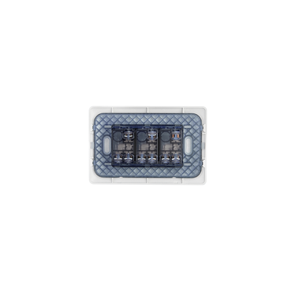 Interruptor Triple 220v Certificado Encendido Apagado Sec Stanford Blanco