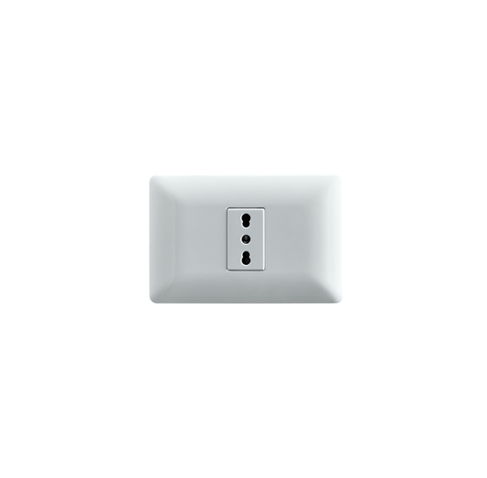 Enchufe Tomacorriente Bipaso Simple 10/16 220v Sec Stanford Blanco