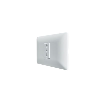Enchufe Tomacorriente Bipaso Simple 10/16 220v Sec Stanford Blanco