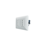 Enchufe Tomacorriente Doble Bipaso 10/16 220v Sec Stanford Blanco