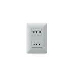 Enchufe Tomacorriente Doble Simple Y Bipaso 10/16 220v Sec Stanford Blanco