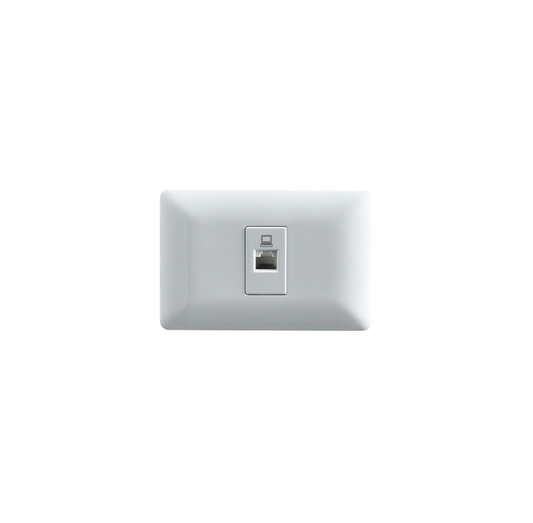 Toma Rrj45 Ethernet Red Internet Oficina Hogar Stanford Blanco