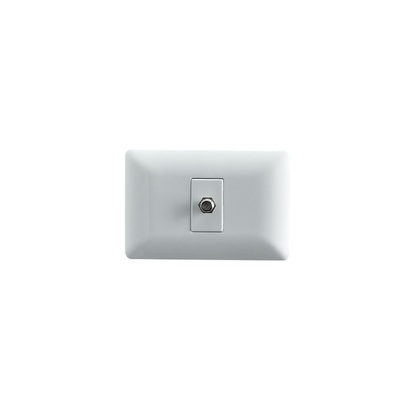 Toma Coaxial Rg6 Tv Video Armado Hembra Embutido Stanford Blanco