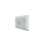 Toma Coaxial Rg6 Tv Video Armado Hembra Embutido Stanford Blanco