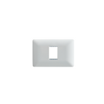 Placa Simple Base Soporte Modulo Tomacorriente Interruptor Stanford Blanco