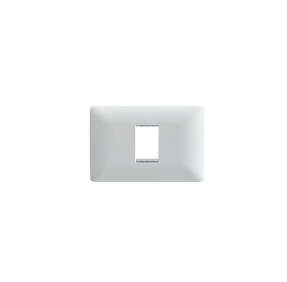 Placa Simple Base Soporte Modulo Tomacorriente Interruptor Stanford Blanco