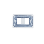 Placa Doble Base Soporte Modulo Tomacorriente Interruptor Stanford Blanco