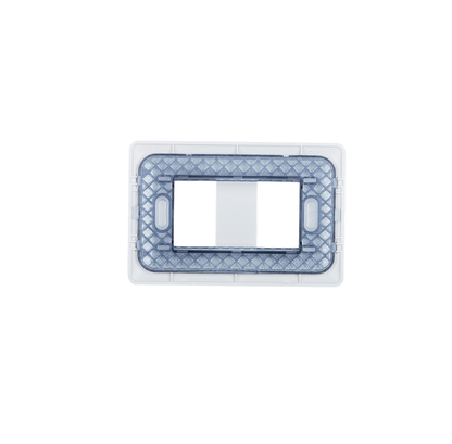 Placa Doble Base Soporte Modulo Tomacorriente Interruptor Stanford Blanco
