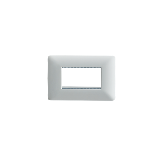Placa Triple Base Para Modulo Tomacorriente Interruptor Stanford Blanco