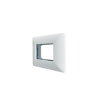 Placa Triple Base Para Modulo Tomacorriente Interruptor Stanford Blanco