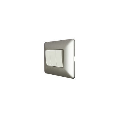 Interruptor Triple 220v Certificado Encendido Apagado Sec Stanford Champagne