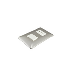 Interruptor Luz Con Tomacorriente Muro Simple Certificado Stanford Champagne
