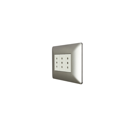 Tomacorriente Enchufe Hembra Triple 220v Certificado Sec Stanford Champagne