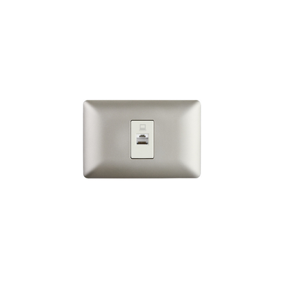 Toma Rrj45 Ethernet Red Internet Oficina Hogar Stanford Champagne