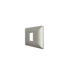 Placa Simple Base Soporte Modulo Tomacorriente Interruptor Stanford Champagne