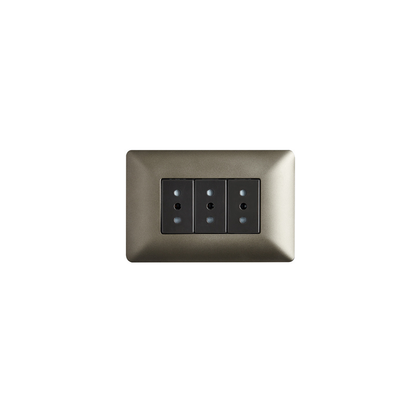 Tomacorriente Enchufe Hembra Triple 220v Certificado Sec Stanford Café