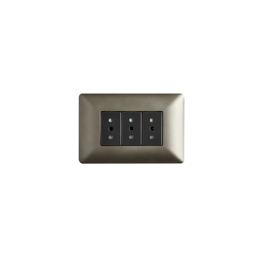 Tomacorriente Enchufe Hembra Triple 220v Certificado Sec Stanford Café