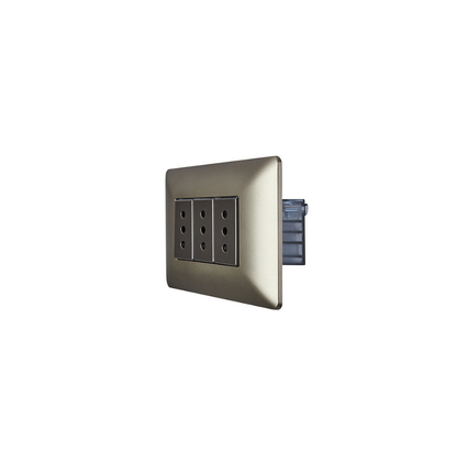 Tomacorriente Enchufe Hembra Triple 220v Certificado Sec Stanford Café