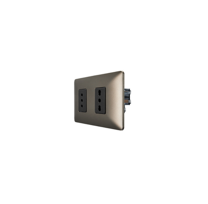 Enchufe Tomacorriente Doble Simple Y Bipaso 10/16 220v Sec Stanford Café