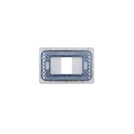 Placa Simple Base Soporte Modulo Tomacorriente Interruptor Stanford Café