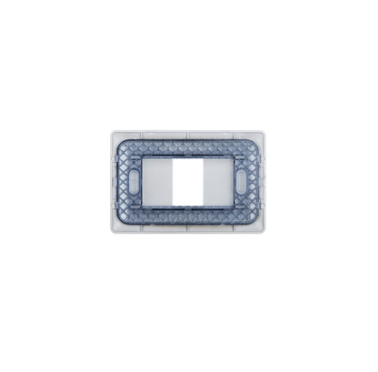 Placa Simple Base Soporte Modulo Tomacorriente Interruptor Stanford Café