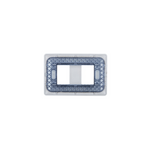 Placa Doble Base Soporte Modulo Tomacorriente Interruptor Stanford Café
