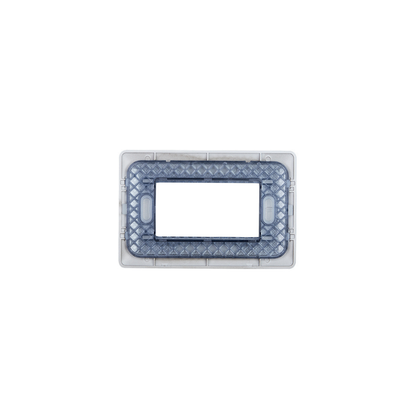 Placa Triple Base Para Modulo Tomacorriente Interruptor Stanford Café