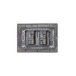 Interruptor Doble Teclon Encendido Apagado Stanford (9/15) 220v Sec Grafito