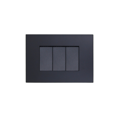 Interruptor Triple Encendido Apagado Stanford (9/32) 220v 10a Sec Grafito