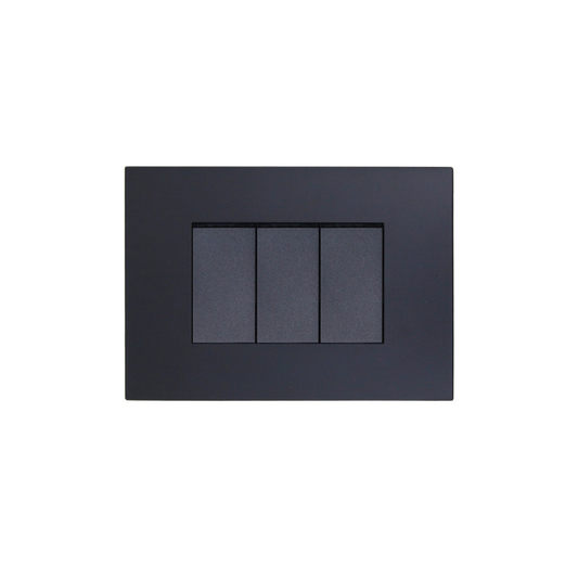 Interruptor Triple Encendido Apagado Stanford (9/32) 220v 10a Sec Grafito