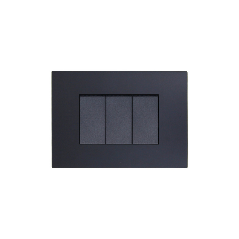 Interruptor Triple Encendido Apagado Stanford (9/32) 220v 10a Sec Grafito