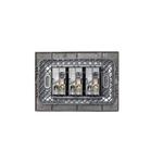 Interruptor Triple Encendido Apagado Stanford (9/32) 220v 10a Sec Grafito