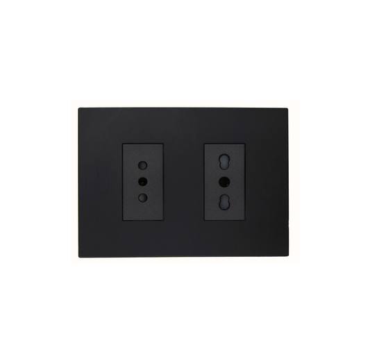 Enchufe Tomacorriente Simple 10a + Bipaso 10/16a 250v Stanford Grafito